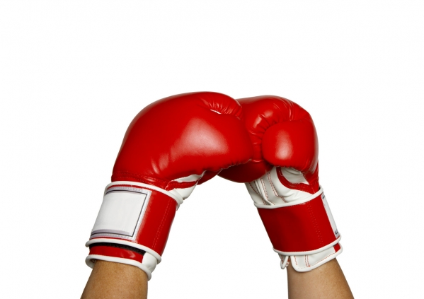 Hands in Boxing Gloves